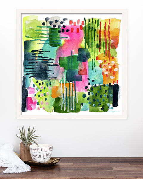 Jungle Gardens Abstract Print