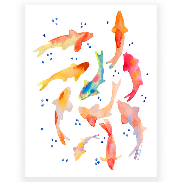 Koi Fish Art Print